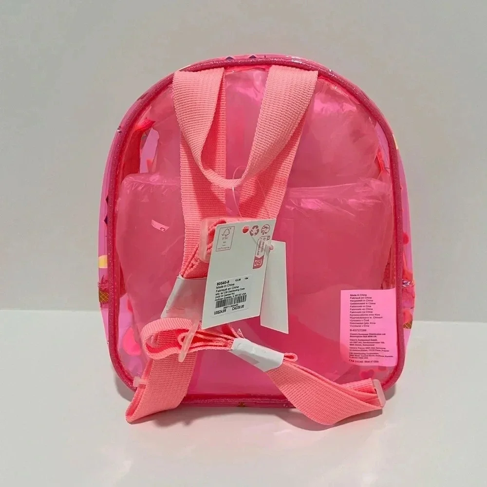 Claire’s bundle with backpack, 3 bracelets, 6 hair clips, pen and earrings